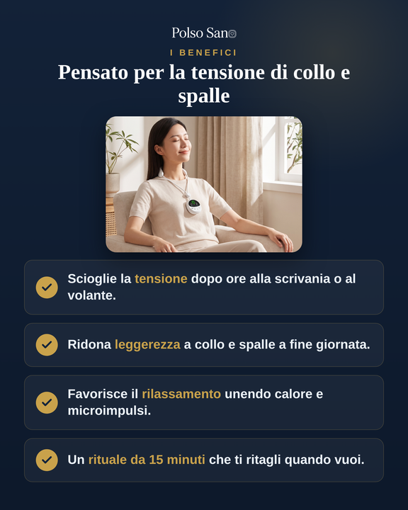CerviPro™ — Massaggiatore da collo con calore e microimpulsi